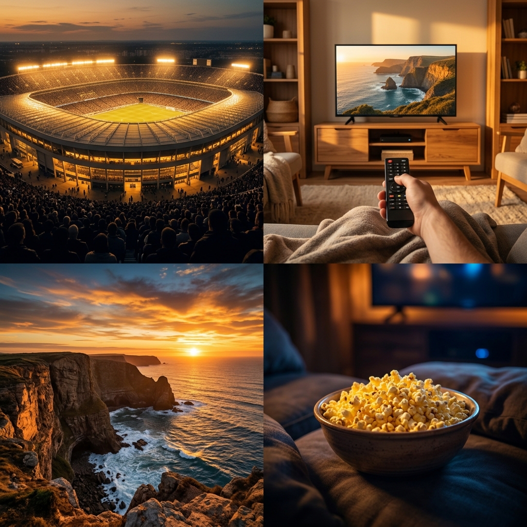 Futebol português, paisagens de Portugal e entretenimento em casa com IPTV em Portugal
